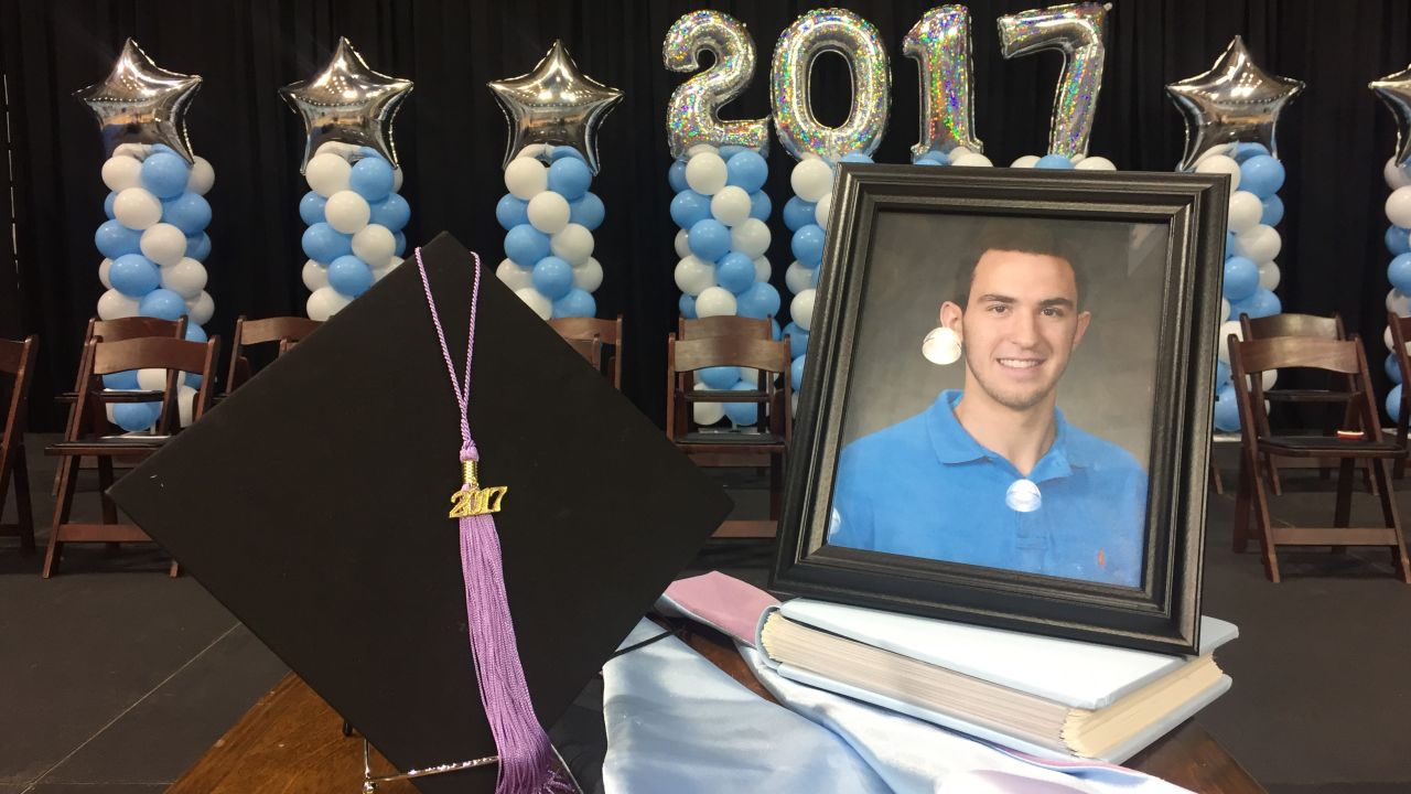 The Class of 2017 at the University of North Carolina dentistry school honored Deah at its commencement ceremony. 