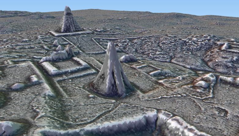 A number of undiscovered pyramids — including one previously believed to be a hill — have been revealed in the aerial maps.