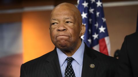 House Oversight and Government Reform Committee ranking member Rep. Elijah Cummings, a Maryland Democrat, speaks during a news conference at the US Capitol in May 2017 in Washington.  (Photo by Chip Somodevilla/Getty Images)