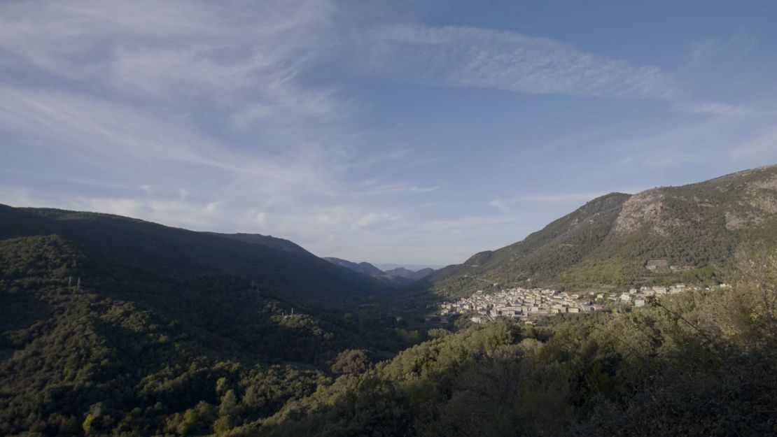 The village of Tiana, in the province of Nuoro, central Sardinia, where Antonio Todde lived to 110.