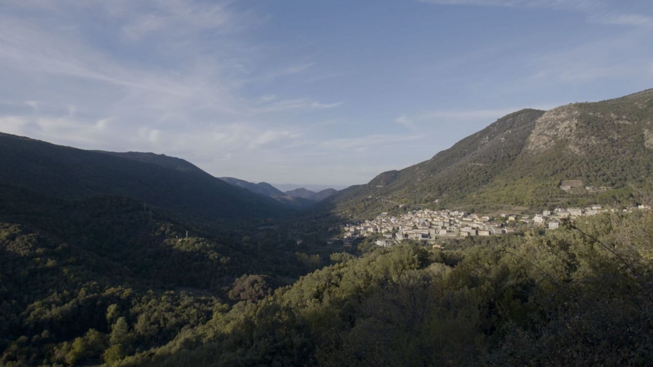 The village of Tiana, in the province of Nuoro, central Sardinia, where Antonio Todde lived to 110.