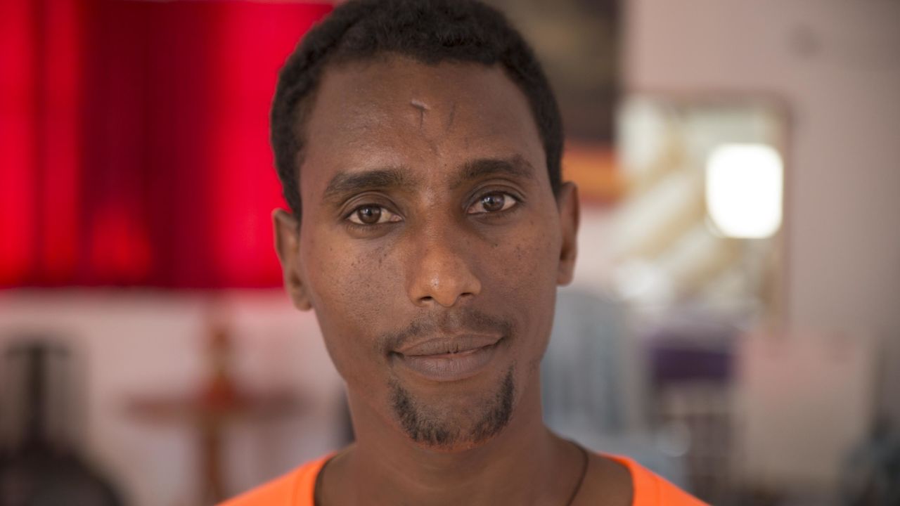 Johnny Goitom arrived in Israel after fleeing Eritrea.