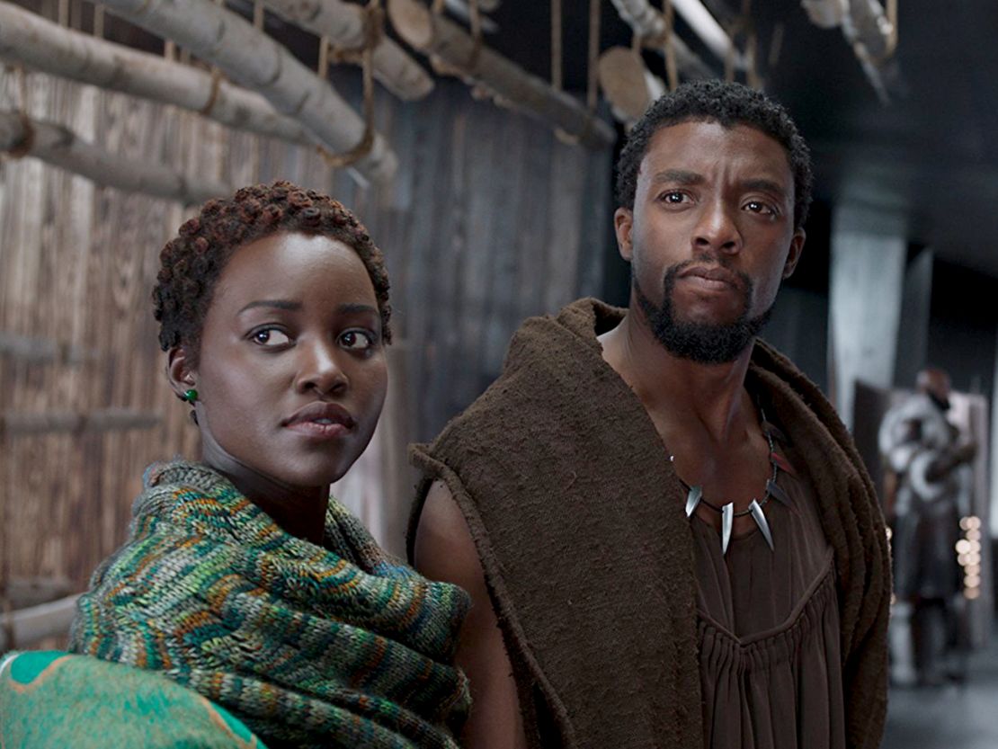 Chadwick Boseman and Lupita Nyong'o star in 'Black Panther.'