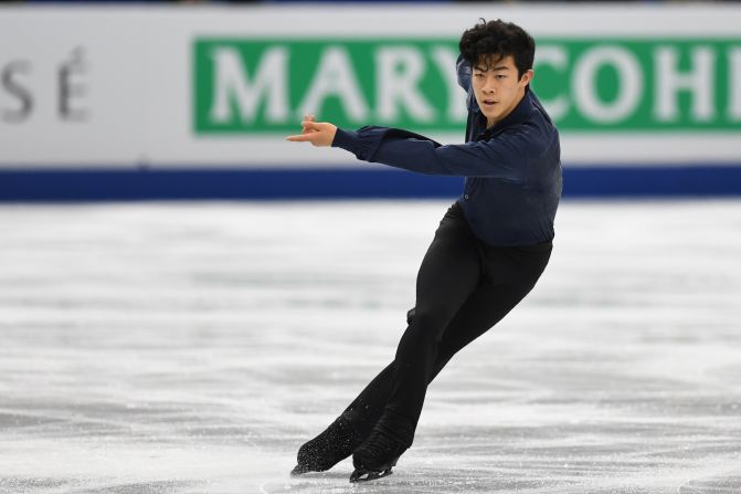 Nicknamed the Quad King, Nathan Chen, 18, is expected to land a bevy of quadruple jumps. The teenager from Salt Lake City, Utah, won his second consecutive US figure skating title this year after landing five quads, which he set a record for doing in the 2017 US National Championship.