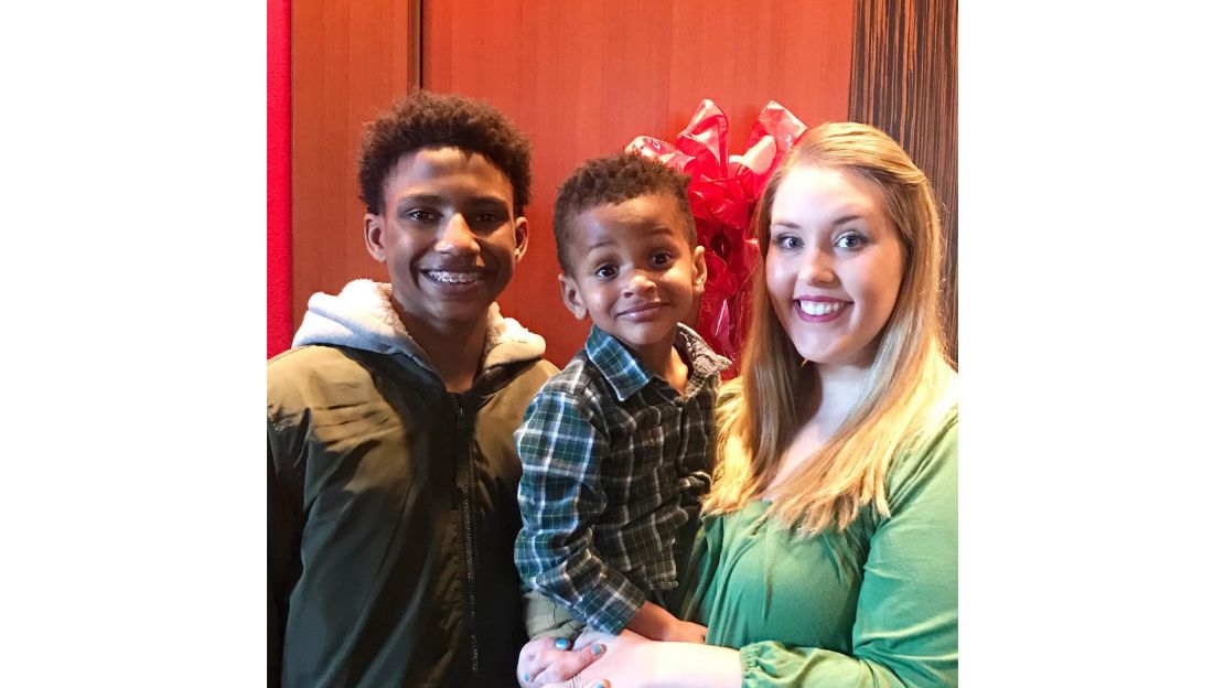 Jerome, brother Jace and adopted mother Chelsea Haley live in suburban Atlanta.