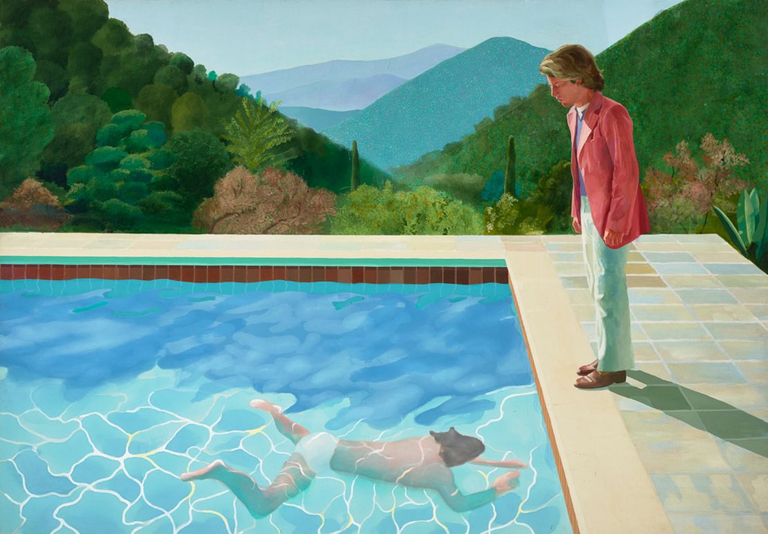 "Portrait of an Artist (Pool with Two Figures)" (1972) by David Hockney