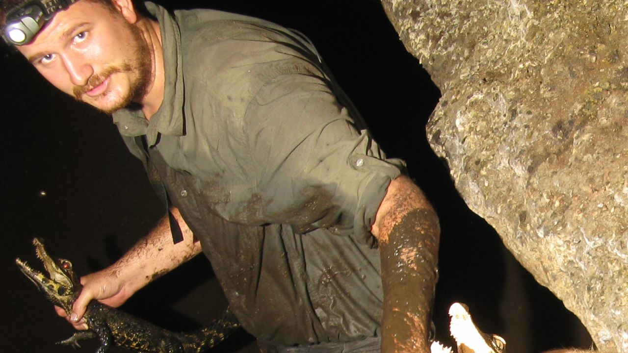 Crocodile expert Matt Shirley.