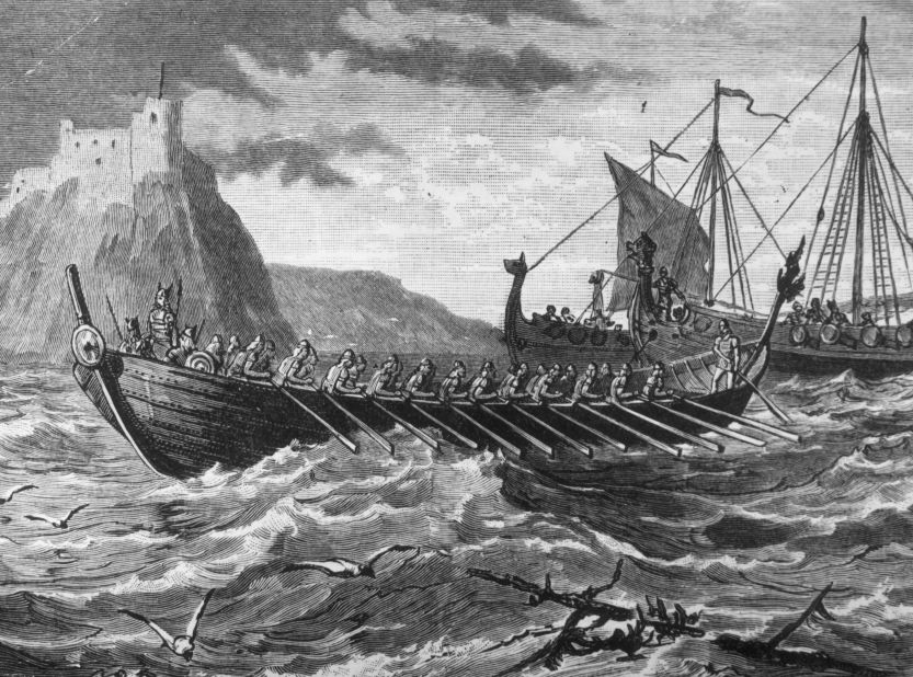 The Vikings were Scandinavian seafaring warriors. They colonized wide areas of Europe from the 9th-11th Century AD. Their empire reached as far as Greenland. 