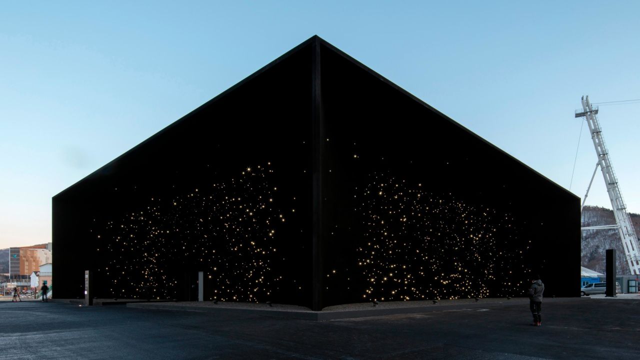 hyundai pavilion vantablack winter olympics