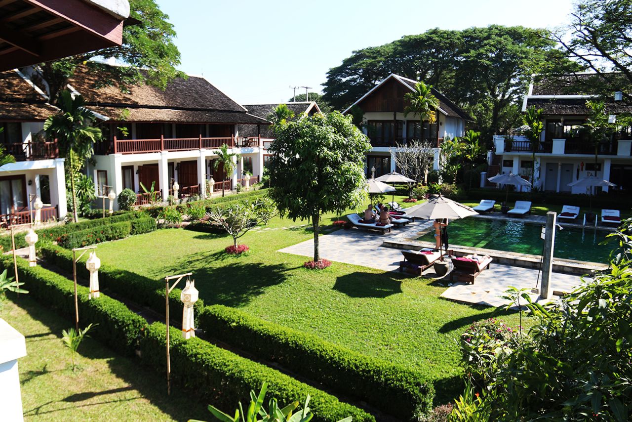 The Riverside Boutique Resort offers a sophisticated alternative to the backpacker hostels.