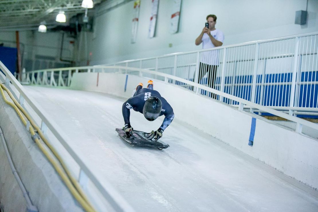 'Navigate a mile of ice track at 80-90mph...'