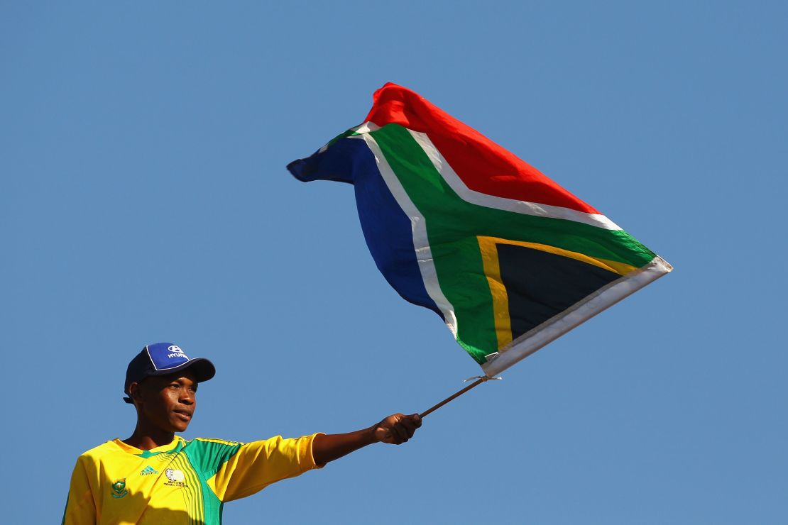 The South African flag.