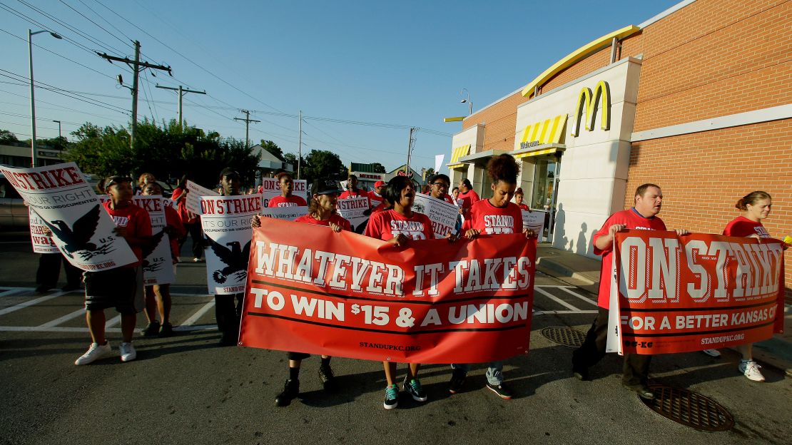 Protests like this one in 2014 are planned for Memphis and dozens of other cities on Monday.