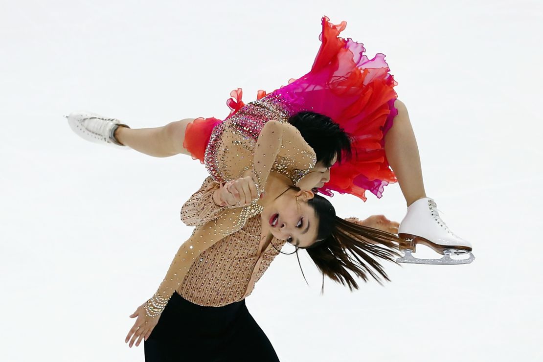 The "Shib Sibs" perform their Latin-themed short dance at the US Championships.