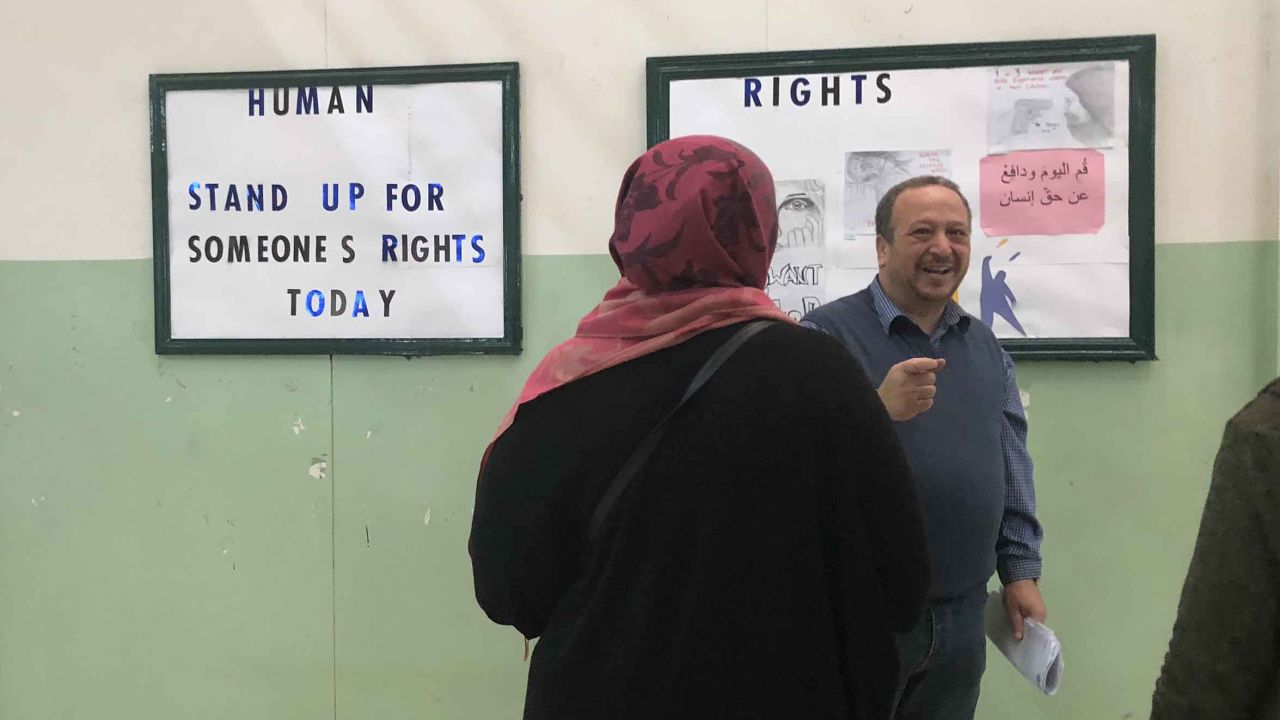 UNRWA says they try to instill a knowledge of human rights into their students. 