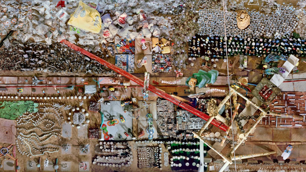 Master Plan (1988), charcoal and photographs on paper