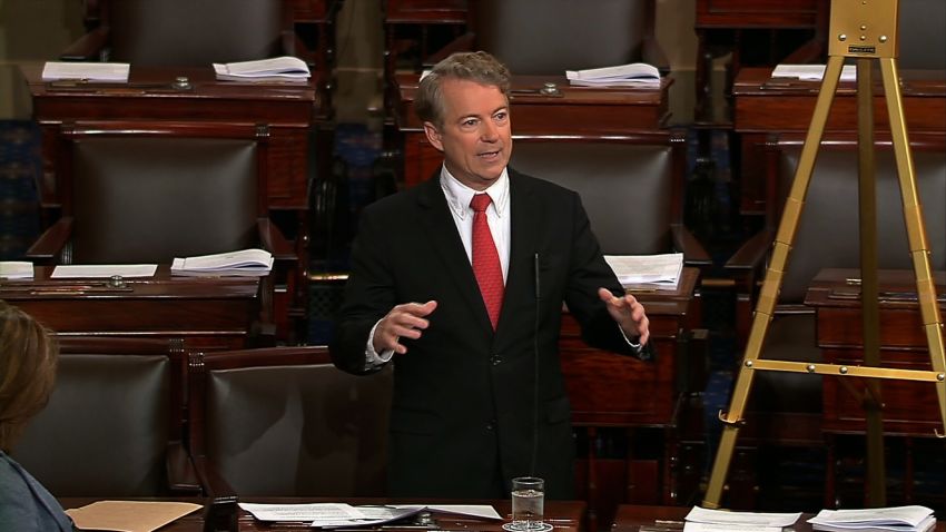 rand paul shutdown vote