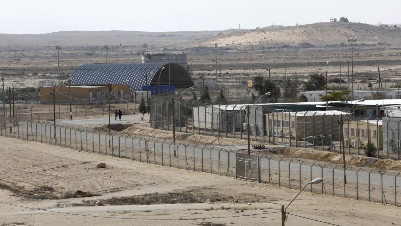 Holot detention center is located in Israel's southern Negev desert, near the Egyptian border. 
