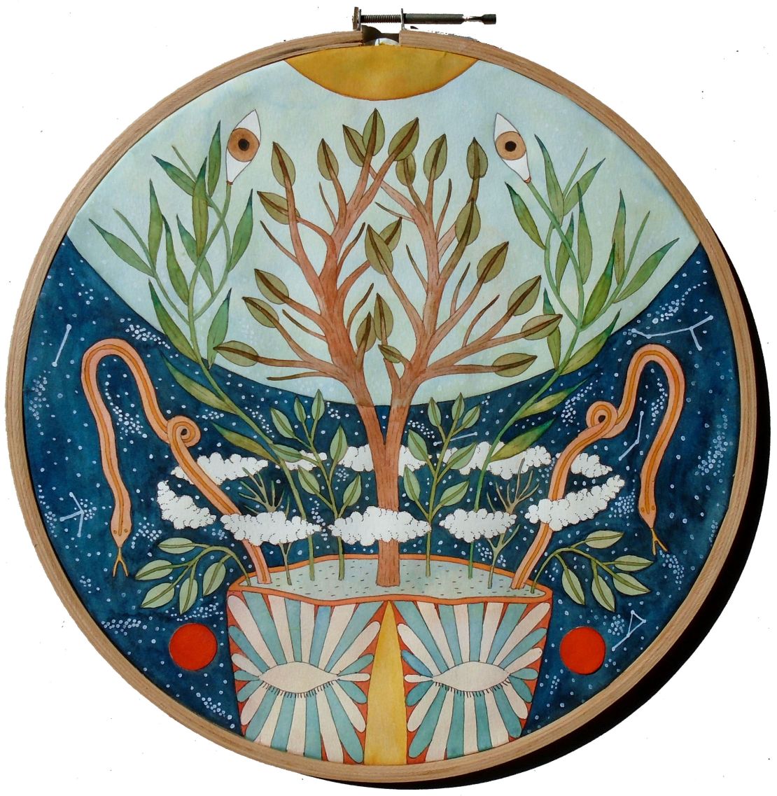 "Descent into Nidra" by Rithika Merchant, represented by Mumbai-based gallery Tarq.