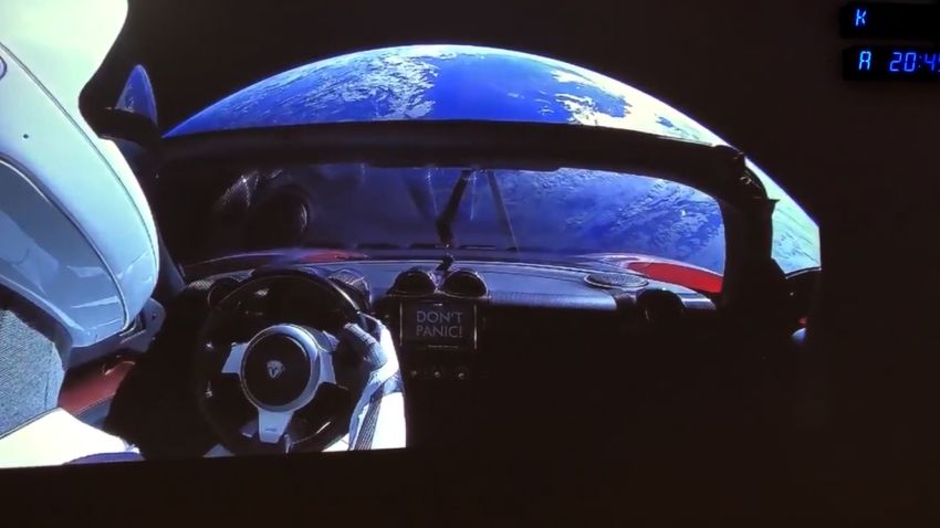 NS Slug: SPACEX: VIEW FROM LAUNCH CONTROL (COOL!)  Synopsis: Elon Musk tweeted video Tuesday with the caption: "View from SpaceX Launch Control. Apparently there is a car in orbit around Earth"  Video Shows: Elon Musk tweeted this video on Tuesday.  Musk wrote: "View from SpaceX Launch Control. Apparently there is a car in orbit around Earth"    Keywords: SPACEX FALCON HEAVY ROCKET LAUNCH FLORIDA TESLA ELON MUSK