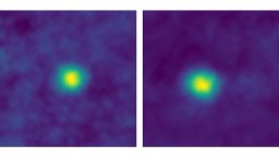 With its Long Range Reconnaissance Imager (LORRI), New Horizons has observed several Kuiper Belt objects (KBOs) and dwarf planets at unique phase angles, as well as Centaurs at extremely high phase angles to search for forward-scattering rings or dust. These December 2017 false-color images of KBOs 2012 HZ84 (left) and 2012 HE85 are, for now, the farthest from Earth ever captured by a spacecraft. They're also the closest-ever images of Kuiper Belt objects.

Credits: NASA/JHUAPL/SwRI
