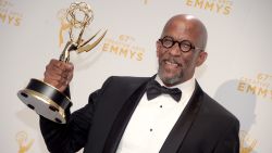 Reg E. Cathey holds an Emmy he won in 2015 for outstanding guest actor in a drama for his work on "House of Cards."