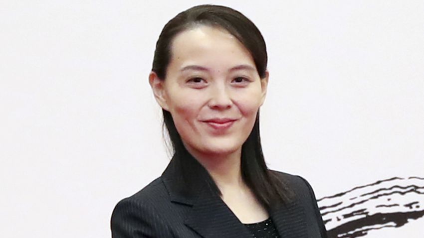 South Korean President Moon Jae-in, right, shakes hands with Kim Yo Jong, North Korean leader Kim Jong Un's sister, at the presidential house in Seoul, South Korea, Saturday, Feb. 10, 2018. A rare invitation to Pyongyang for the South Korean president marked Day Two of the North Korean Kim dynasty's southern road tour Saturday, part of an accelerated diplomatic warming that included more handshakes, some Korean liquor over lunch and the potential shared joy of watching a "unified" Korea team play hockey at the Olympics.