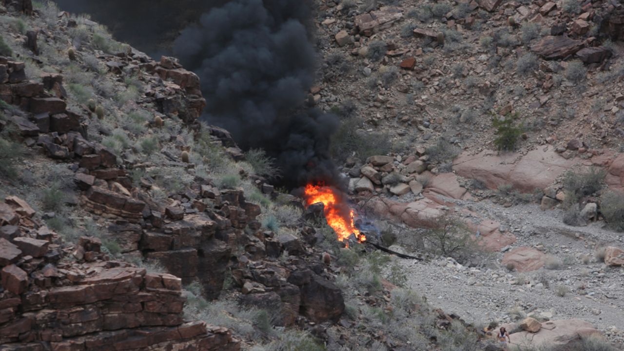 A witness said survivors of the crash ran out of the helicopter screaming