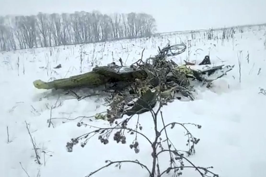 Fragments of the plane were found scattered across snowy terrain.