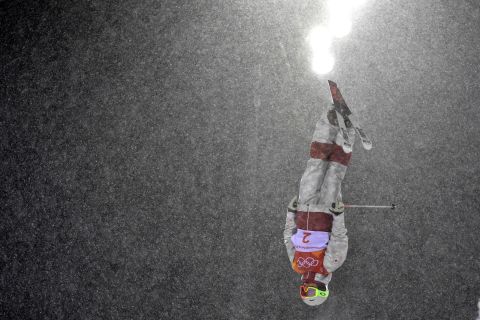 Canada's Andi Naude competes in the women's moguls.
