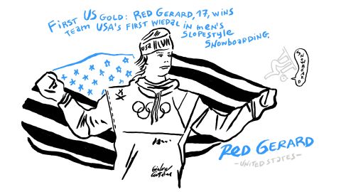 Red Gerard Olympics cartoon