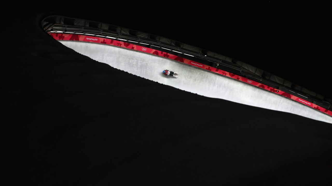 Austria's David Gleirscher won the gold medal in the men's single luge event, giving Austria its first medal in the 2018 PyeongChang Winter Olympics.