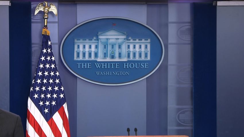 01 white house press briefing 0212 SCREENGRAB empty podium
