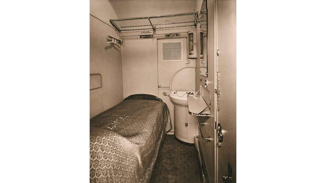 <strong>First-class only</strong>: Sleeper travel was first-class only -- which is partly why we associate it with elegance. "It was very much the luxury travel of its day," adds Meara. <em>Pictured here: Corridor of a 1930s LNR First Class Sleeper.</em>
