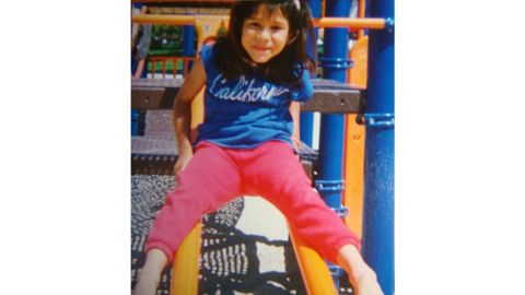 Blanca Morales when she was 7. As a child she found sanctuary in learning.