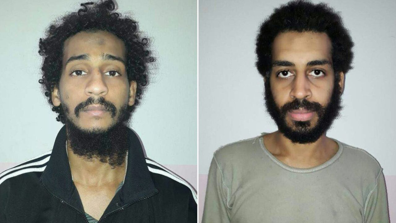 The two surviving "Beatles", according to US officials: El Shafee Elsheikh (L) and Alexanda Kotey (R).