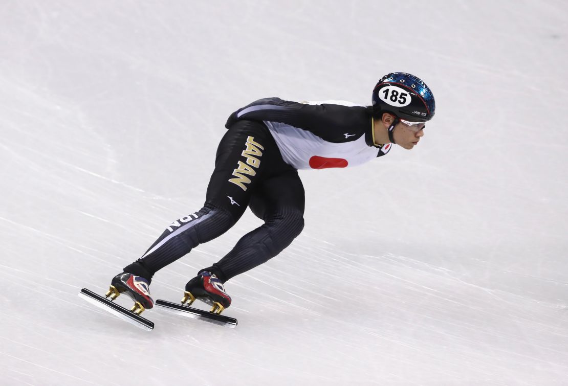 Kei Saito of Japan trains ahead of the PyeongChang 2018 Winter Olympic Games.