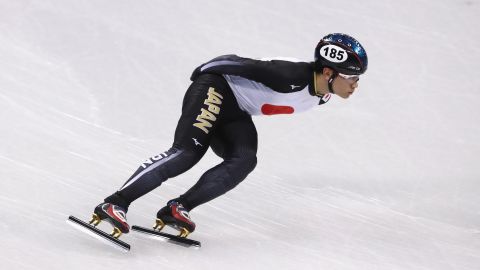 Kei Saito of Japan trains ahead of the PyeongChang 2018 Winter Olympic Games.