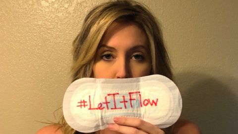 Christy Chavis was among those participating in the #LetItFlow campaign after House Bill 2222 stalled.