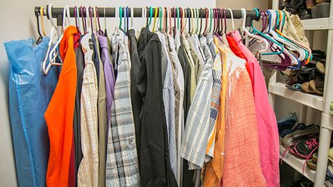 Oliver Castellanos' donations closet at his Miami hospital is now fully stocked.