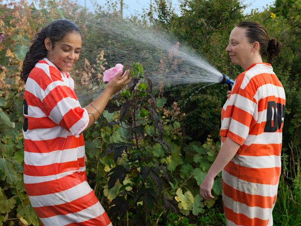 The US has 4.4 percent of the world's population but nearly 25 percent of he world's prisoners. This photo was shot at the Rikers Island jail complex in New York.