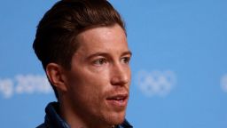 PYEONGCHANG-GUN, SOUTH KOREA - FEBRUARY 14:  Gold medalist snowboarder Shaun White of the United States speaks during a press conference at the Main Press Centre during the PyeongChang 2018 Winter Olympic Games on February 11, 2018 in Pyeongchang-gun, South Korea.  (Photo by Mike Lawrie/Getty Images)
