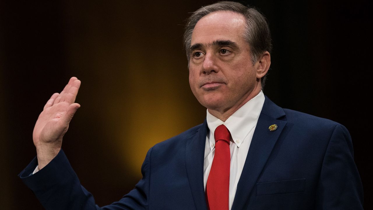 WASHINGTON, DC - FEBRUARY 1: David Shulkin, President Donald Trump's nominee for Secretary of Veterans Affairs, is sworn-in during his confirmation hearing with the Senate Committee on Veterans Affairs, on Capitol Hill, February 1, 2017 in Washington, DC. Shulkin is the current Under Secretary of Health for the U.S. Department of Veterans Affairs. (Photo by Drew Angerer/Getty Images)