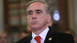 WASHINGTON, DC - SEPTEMBER 27:  Secretary of Veterans Affairs David Shulkin (L) testifies before the Senate Veterans Affairs Committee September 27, 2017 in Washington, DC. The committee heard testimony on the topic of "Be There: What more can be done to prevent veteran suicide?"  (Photo by Win McNamee/Getty Images)
