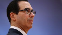HAMBURG, GERMANY - JULY 08:  U.S. Treasury Secretary Steven Mnuchin attends the morning working session on the second day of the G20 economic summit on July 8, 2017 in Hamburg, Germany. G20 leaders have reportedly agreed on trade policy for their summit statement but disagree over climate change policy.  (Photo by Sean Gallup/Getty Images)