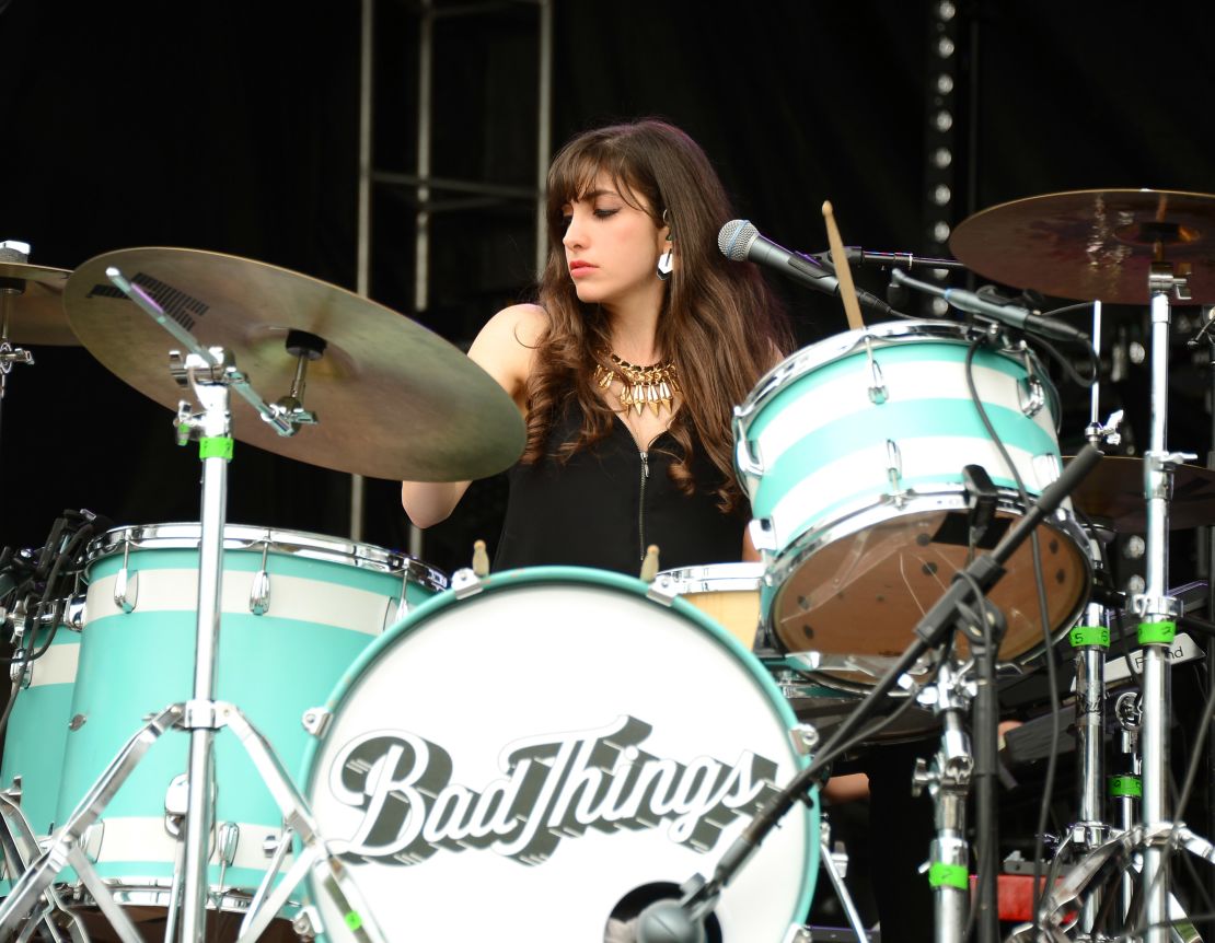 Lena Zawaideh of Bad Things performs onstage during day 3 of the Firefly Music Festival in Delaware, June 21, 2014.