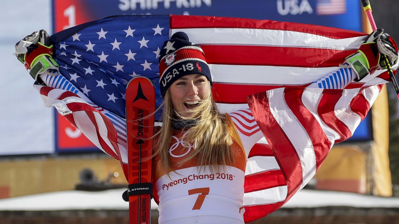 Mikaela Shiffrin won gold in the giant slalom and silver in combined in Pyeongchang.