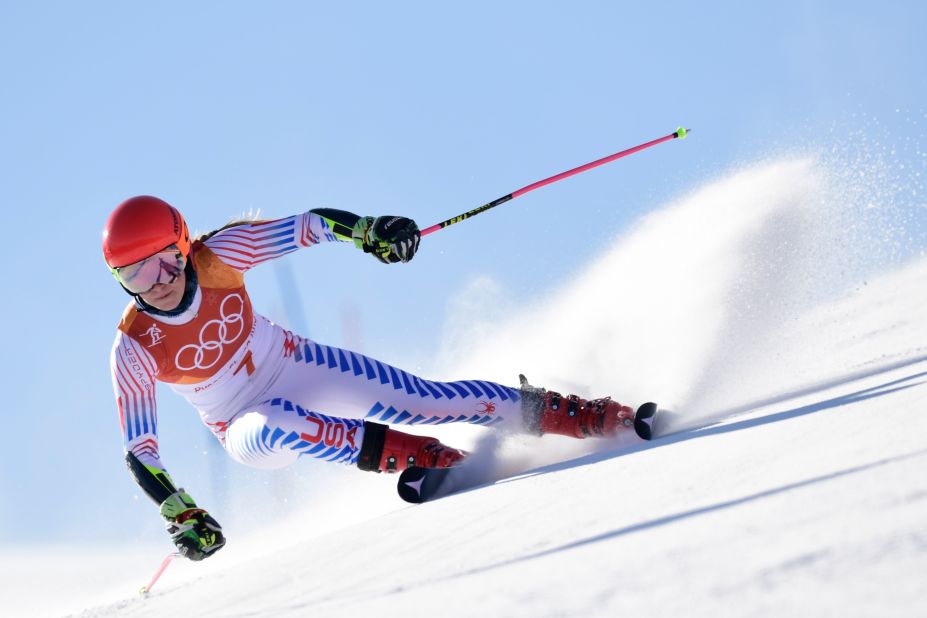 Mikaela Shiffrin was set to be the standout star of the Games after she took her first gold, and the second of her career, in the giant slalom.