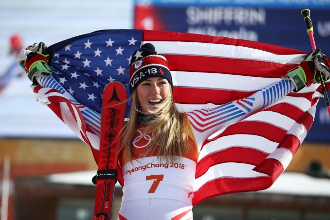 America's sweetheart Mikaela Shiffrin was set to be the standout star of the Games. <a href="index.php?page=&url=http%3A%2F%2Fwww.cnn.com%2F2018%2F02%2F24%2Fsport%2Fmikaela-shiffrin-cnn-five-golds-winter-olympics-intl%2Findex.html">She took home two medals -- a gold in the giant slalom and a silver in the alpine combined, after narrowly missing out in the women's slalom. </a>