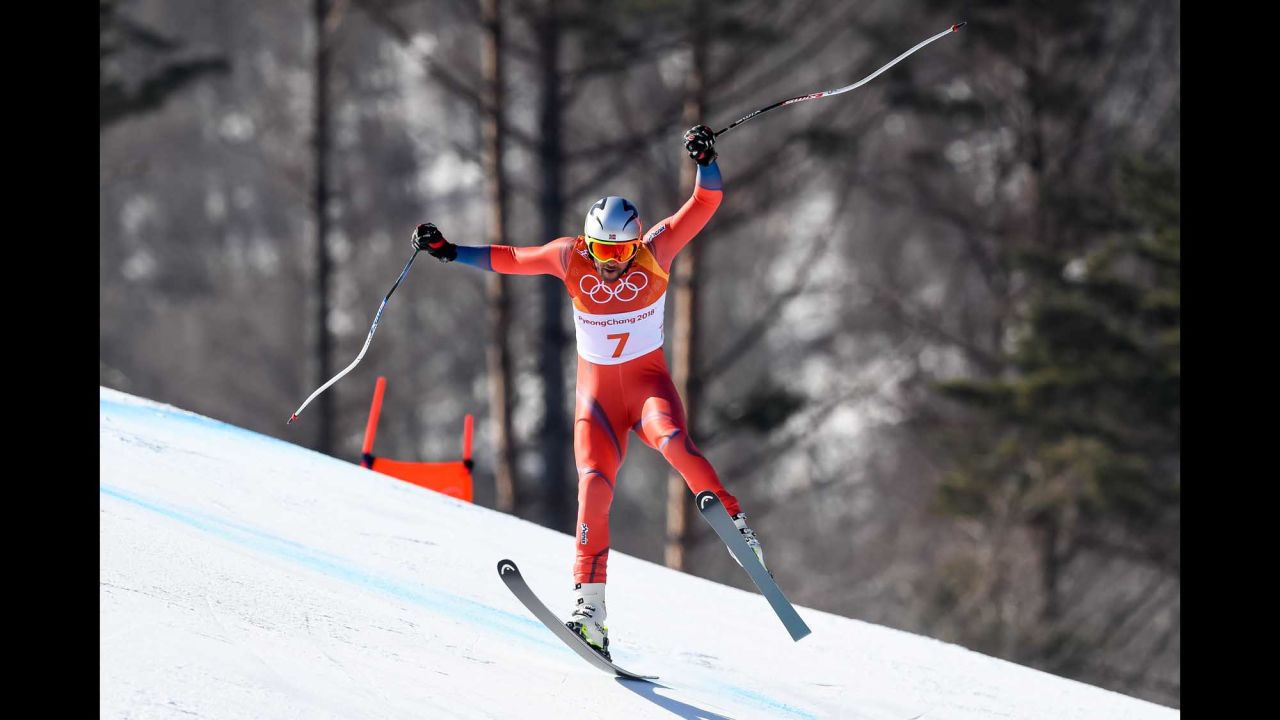 Norway's Aksel Lund Svindal made history when he won the downhill and became the oldest Alpine skier ever to win Olympic gold. Svindal, 35, now has four Olympic medals, three of which he won in 2010.